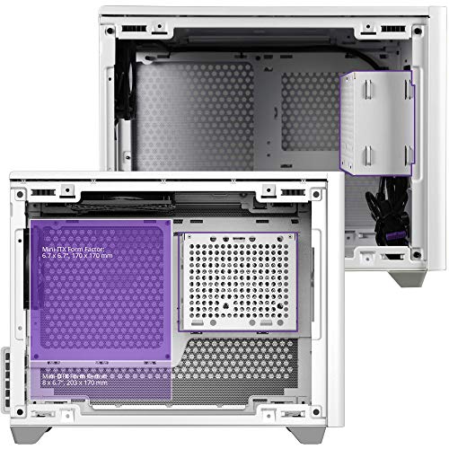 Cooler Master NR200 White SFF Small Form Factor Mini-ITX Case with